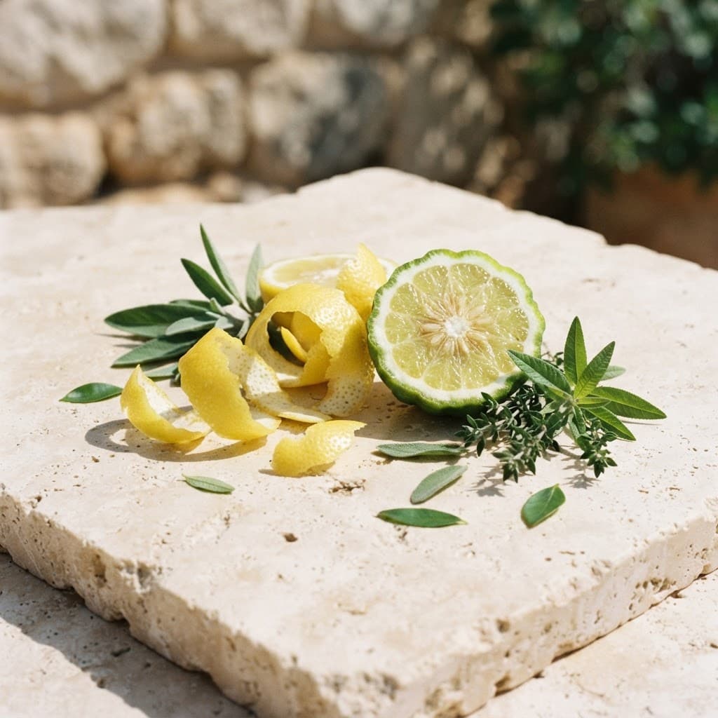 Bergamotka, limonina lupina in zelene note za vonj Citrus Veil