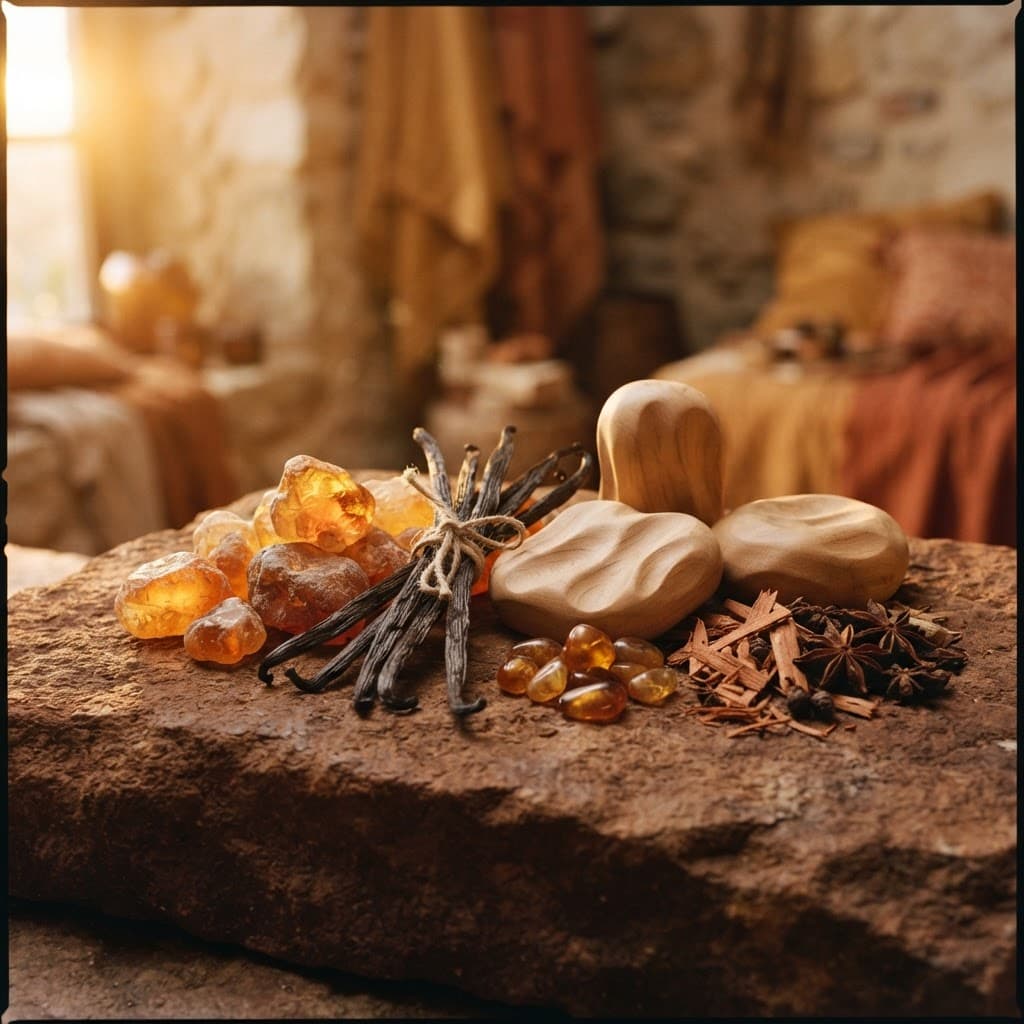 Amber smola, vanilija in tople sandalovine za vonj Velvet Amber